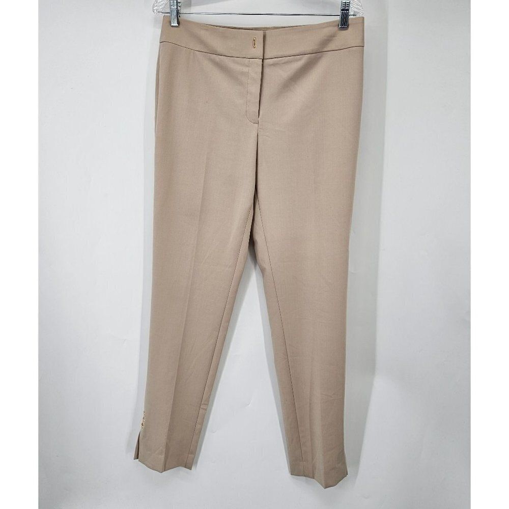 Calvin Klein Beige Mid-Rise Crop Pants